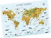 Kinder Lernposter Weltkarte Tiere geografisch - DIN A1 - Produktbild-Vorschau 1