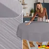 Tischdecke Wachstuch Einfarbig Grau Robust Wasserabweisend Produktbild-Vorschau 5