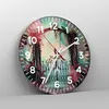 Wanduhr - Rund - Glasuhr - Fantasie Tor Garten - 40x40cm - Produktbild-Vorschau 4
