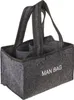 Flaschenträger anthrazit 6 Flaschen Man Bag Filztasche Bier Produktbild-Vorschau 1
