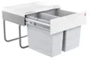 Cestino Hailo 3644701 TR Swing tandem salvaspazio S 18 + 12 Anteprima dell’immagine prodotto 1