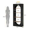 Bücherregal, 5-stöckig Standregal, 180 cm Regal, gewölbt, Produktbild-Vorschau 9