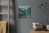 Coloray Uhr auf Leinwand 30x30 cm Wand Uhr Dekoration Produktbild-Vorschau 4
