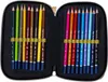A pencil case filled with colored pencils. Produktbild-Vorschau