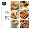 A collage of food items and a digital thermometer. Produktbild-Vorschau