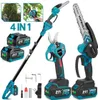 Akku Hochentaster und Astschere mit Teleskopstiel, 4-in-1 Produktbild-Vorschau 1
