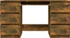 A wooden desk with drawers against a white background. Anteprima dell’immagine prodotto