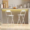 HOMCOM Barhocker 2er Set, Klappbar Barstuhl mit Produktbild-Vorschau 2