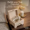 Creative Deco Boîte à Bijoux en Bois 10,6x7,5x7,5cm Coffret Voir les images du produit 7