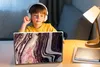 MuchoWow® Laptop Aufkleber Sticker Cover Marmor - Rosa - Produktbild-Vorschau 3
