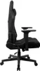 A black office chair is shown from the side against a white background. Produktbild-Vorschau