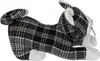 OOTB Schwarz/grau/weiß karierter Türstopper Katze Produktbild-Vorschau 4
