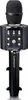 A black karaoke microphone with a silver control panel and a black handle with the brand name 'Lenco' printed on it. Náhled obrázku produktu