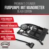 HEYNER® Nožná pumpa Dvojvalcová pumpa na bicykel Vzduchová Náhľad obrázku produktu 2
