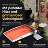 Grillplatte aus 4mm rostfreiem Edelstahl [40 x 30cm] - Produktbild-Vorschau 2