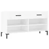 Schuhbank Weiß 102x35x55 cm Holzwerkstoff Produktbild-Vorschau 1