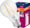 A clear product shot of an LED light bulb next to its packaging. Anteprima dell’immagine prodotto