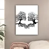 MuchoWow® - Leinwandbilder - Bäume - Gesicht - Kunst - Produktbild-Vorschau 2