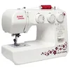 A white sewing machine with red thread on a white background. Produktbild-Vorschau
