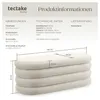 tectake® Polsterbank mit Stauraum Altu 110 x 45 x 42 cm Produktbild-Vorschau 5