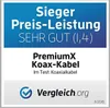 PremiumX 100m BASIC Koaxialkabel 135dB 4-fach SAT Produktbild-Vorschau 10