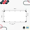 KOTARBAU® Plane mit Ösen 120 g/m2 Transparent 2x4 m Produktbild-Vorschau 3
