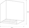 LUMILED vonkajšie nástenné svietidlo nástenné svietidlo Náhľad obrázku produktu 5