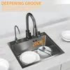 Küchenspüle, schwarze Einbauspüle, Produktbild-Vorschau 4