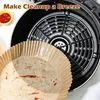 Webake Backpapier für Heißluftfritteuse XXL 24cm 9.5in Produktbild-Vorschau 5
