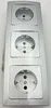 ChiliTec DELPHI Set 3 prises + cadre triple 250V~/ 16A, Voir les images du produit 4