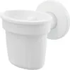 A white plastic drain trap with a mounting plate. Anteprima dell’immagine prodotto