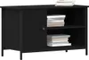 vidaXL Szafka pod TV czarny dąb 80 x 40 x 50 cm materiał Podgląd zdjęcia produktu 3