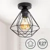 Plafonnier métal design rétro éclairage style industriel Voir les images du produit 2