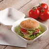Papstar Hamburger Boxen aus Zuckerrohr weiß 14 x 15 x 8 cm Produktbild-Vorschau 5