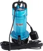 A blue submersible pump with a black handle and cord, set against a white background. Podgląd zdjęcia produktu