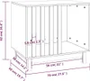 vidaXL Buda dla psa 70x50x62 cm z litego drewna sosnowego Podgląd zdjęcia produktu 8