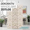 Shoji Prírodné drevo 3-dielny Room Divider Privacy Screen Náhľad obrázku produktu 7