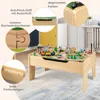 DREAMADE Alles-in-Einem Holzeisenbahn mit Tisch für Kinder, Produktbild-Vorschau 5