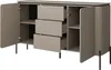 Buffet mit 3 Schubladen und 2 Türen, Taupe, 162.6cm Produktbild-Vorschau 3
