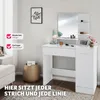 tectake® Schminktisch Zoe 90 x 40 x 137,5 cm Náhled obrázku produktu 9