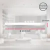 Plafonnier LED ultra-plat Ø29cm 18W 2400lm, dimmable 3 Voir les images du produit 5