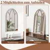 COSTWAY Farmhouse Cornice per finestra Specchio, specchio Anteprima dell’immagine prodotto 6