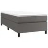 vidaXL Boxspringbett Grau 90x190 cm Kunstleder -  Betten & Produktbild-Vorschau 4