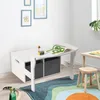 Kinderbank, Schreibtisch und Organizer 3-in-1 – Weiß & Grau Produktbild-Vorschau 16
