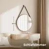 Heilmetz okrągłe lustro Φ80cm lustro ścienne z czarnym Podgląd zdjęcia produktu 9