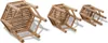 vidaXL Tabouret de jardin 3 pcs. Bambou Voir les images du produit 3