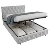 MODFU Čalouněná postel Boxspring hydraulická 140 × 200 cm s Náhled obrázku produktu 11