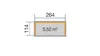 Brennholzlager 663 B Gr.2 B x T x H 310 x 130 x 204 Produktbild-Vorschau 4