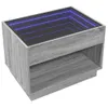 vidaXL Couchtisch mit Infinity-LED Grau Sonoma 70x50x50 cm Produktbild-Vorschau 5
