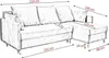 KIER FURNITURE Schlafsofa , Sofa, Couch ,Sofa mit Produktbild-Vorschau 4